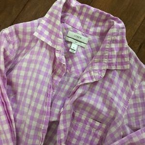 JCrew gingham shirt